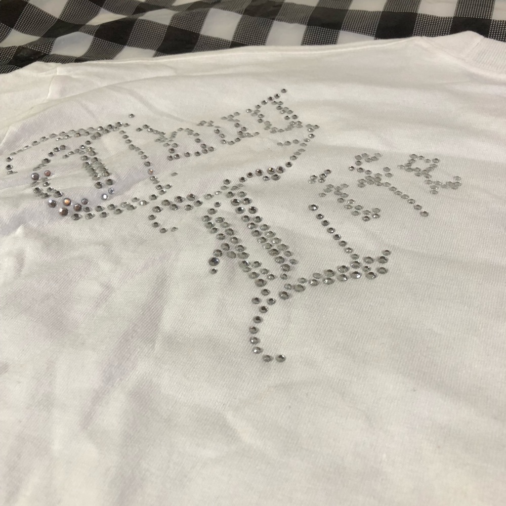 Tupac 2pac Official Thug Life Rhinestones T Shirt - Picture 7 of 8